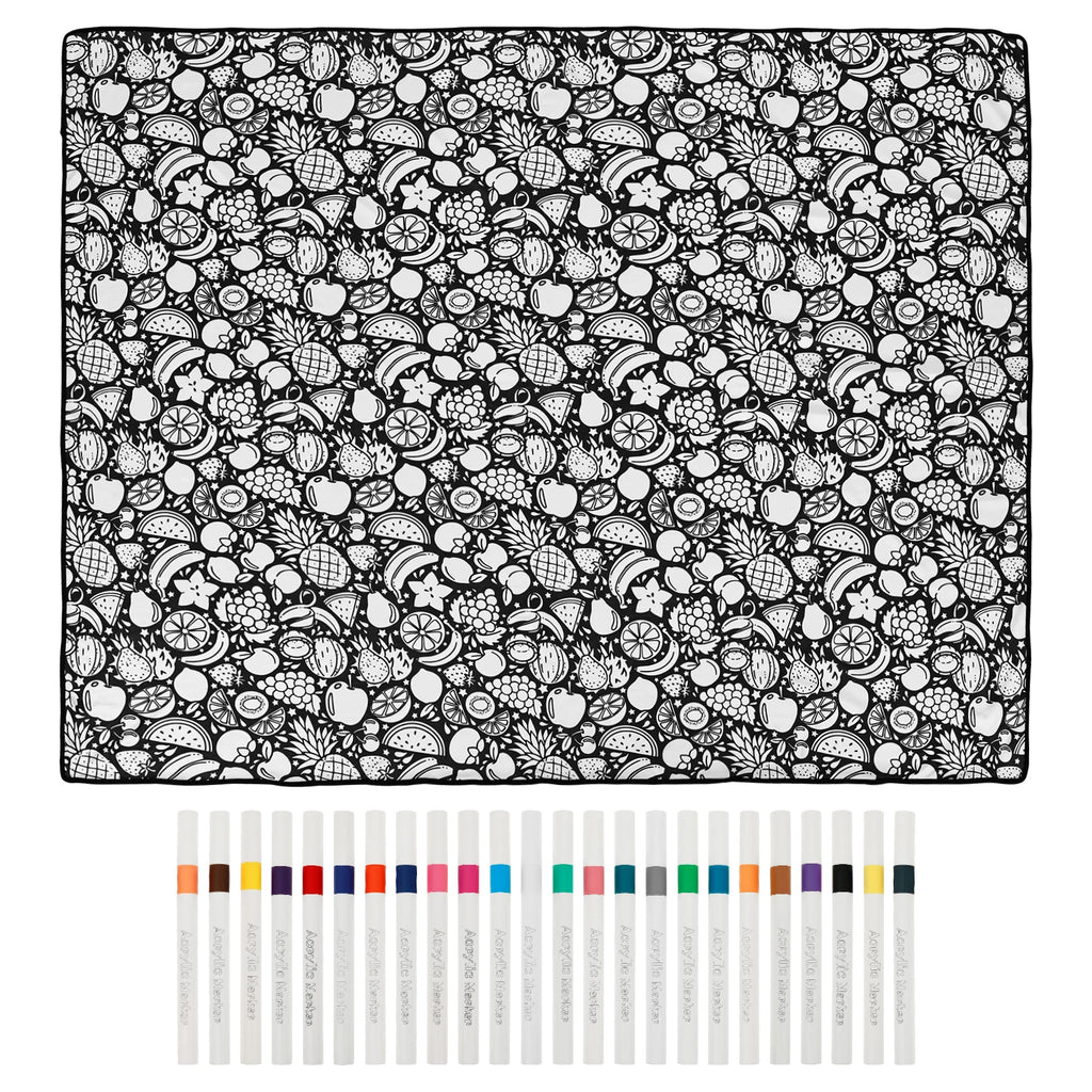 Fruit Design coloring blanket