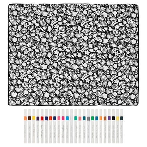 Fruit Design coloring blanket