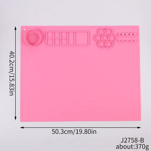 Blush Pink silicone painting mat