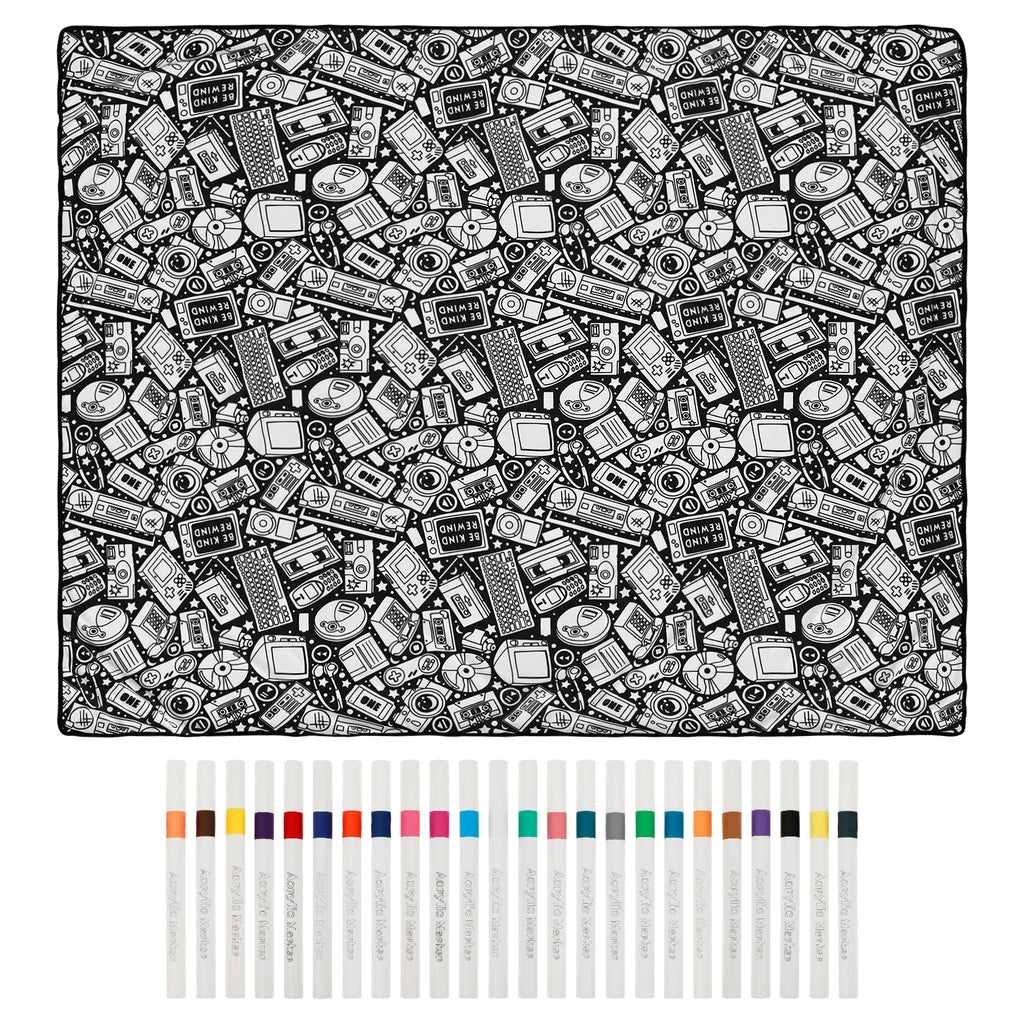 Sci Fi Design coloring blanket