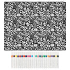 Sci Fi Design coloring blanket