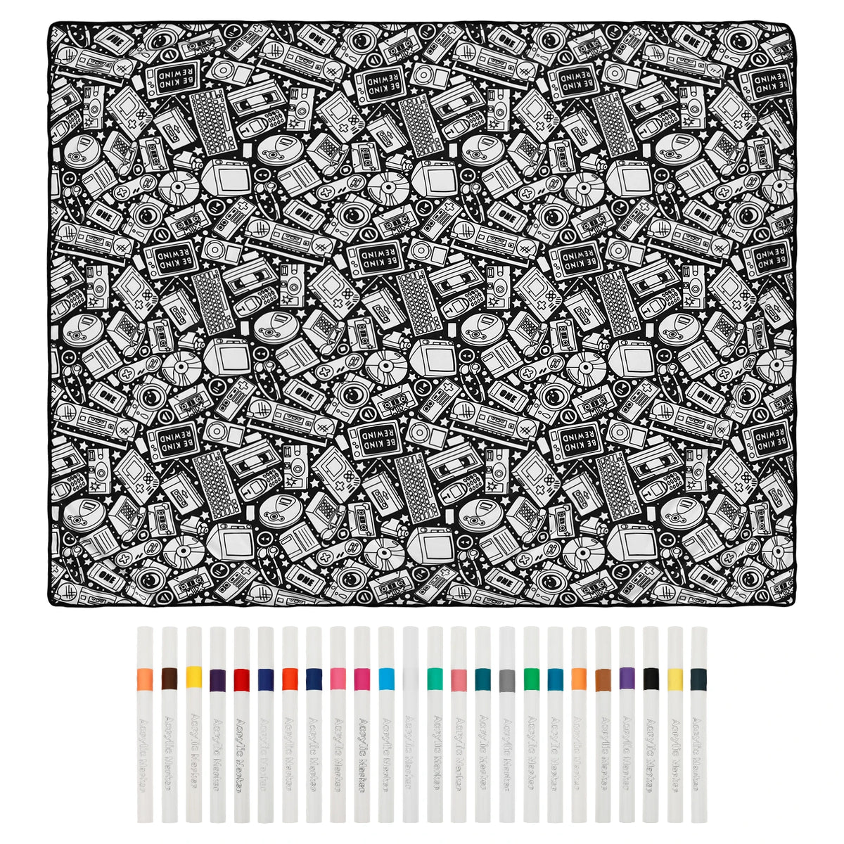 Sci Fi Design coloring blanket