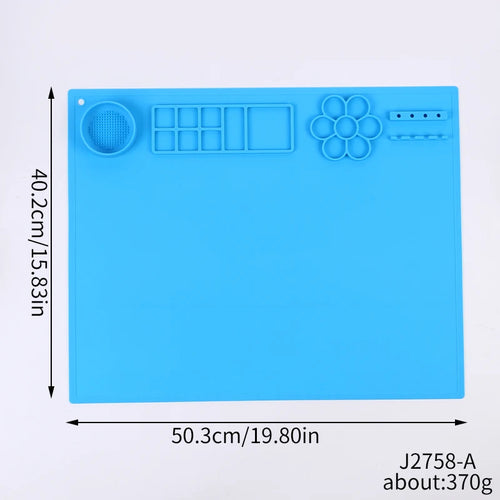 Sky Blue silicone painting mat