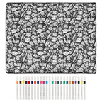 Monster Design coloring blanket